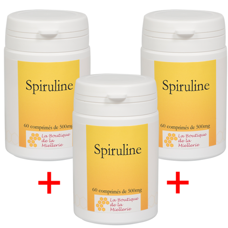 SPIRULINE par 3 flacons de 60 c.