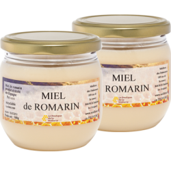 Miel de Romarin, les 2 pots de 500g