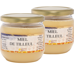 Miel de Tilleul, les 2 pots de 500g