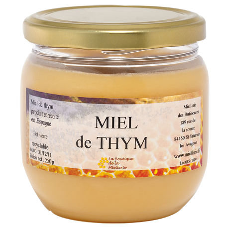 Miel de Thym, le pot de 250g