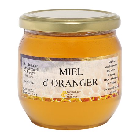 Miel d'Oranger, lepot de 250g